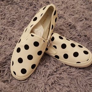 Old Navy Canvas Polka dot slip on shoes